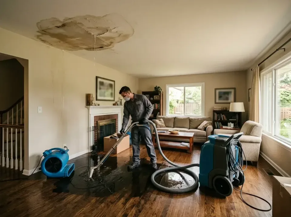 attic-pipe-burst-ceiling-drip-008 — frequently asked questions, Water Damage Restoration & Carpet Care in Mitchellville, MD